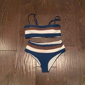 Super cute Bandeau Swimsuit with stains